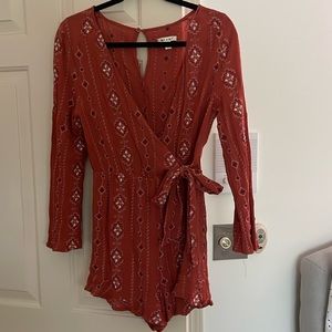 Rustic Long Sleeve Romper
